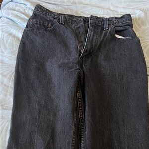 Levi's Straight Leg Jeans in Washed Black